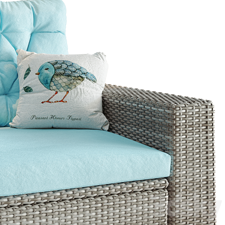 Garden chair IKEA Solleron Arm chair 3D model