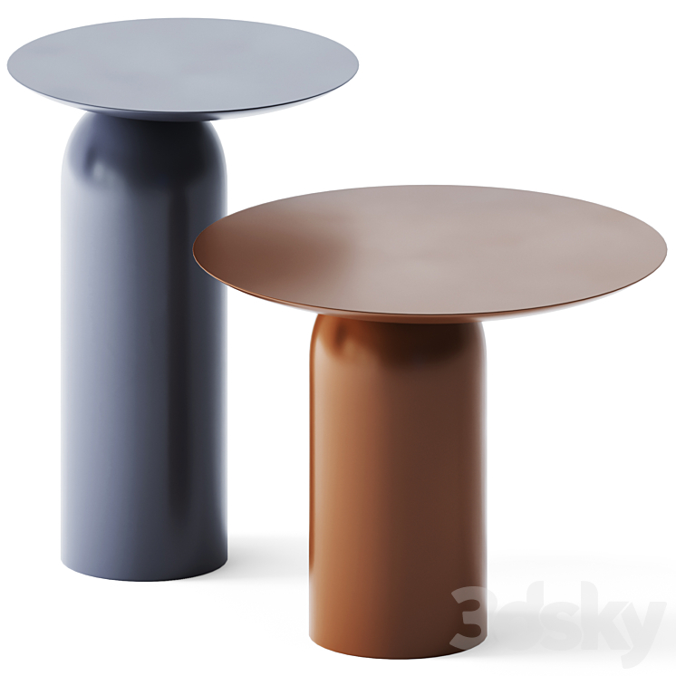 Metal Side Table Disco by Basta 3D Model