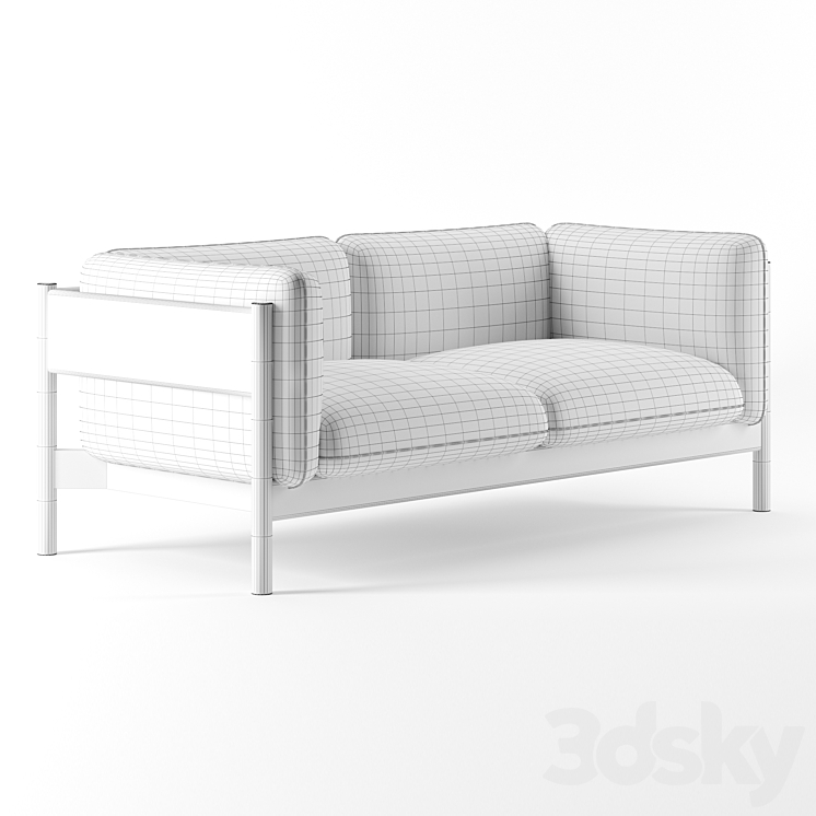 ARBOR 2 SEATER SOFA by Hay 3DS Max - thumbnail 2