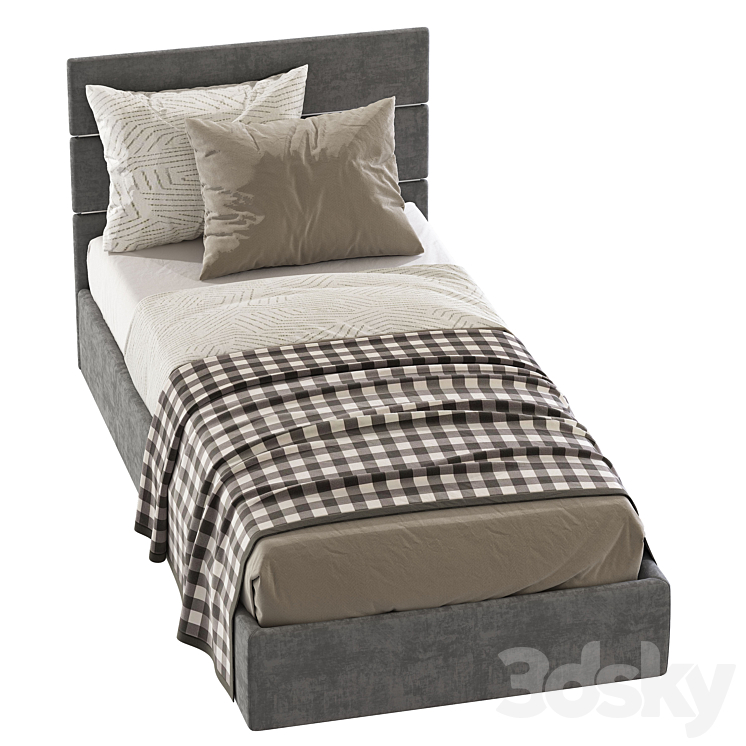 Bed LAMBERT BED \/ FENDI 2 3DS Max - thumbnail 2