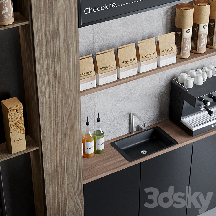 Coffeeshop 1 Coffee and drink 3D Model