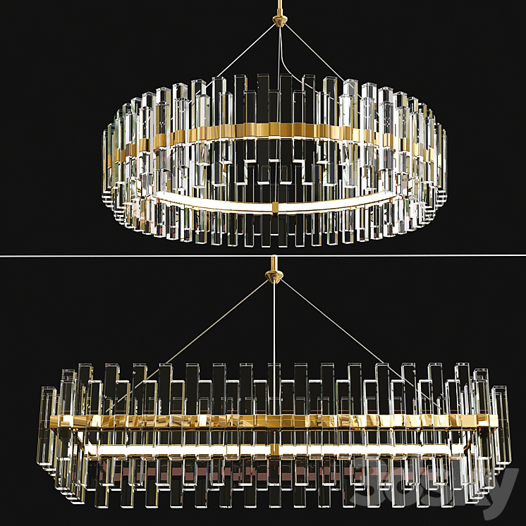 Phoebe Round LED Crystal Chandelier Collection