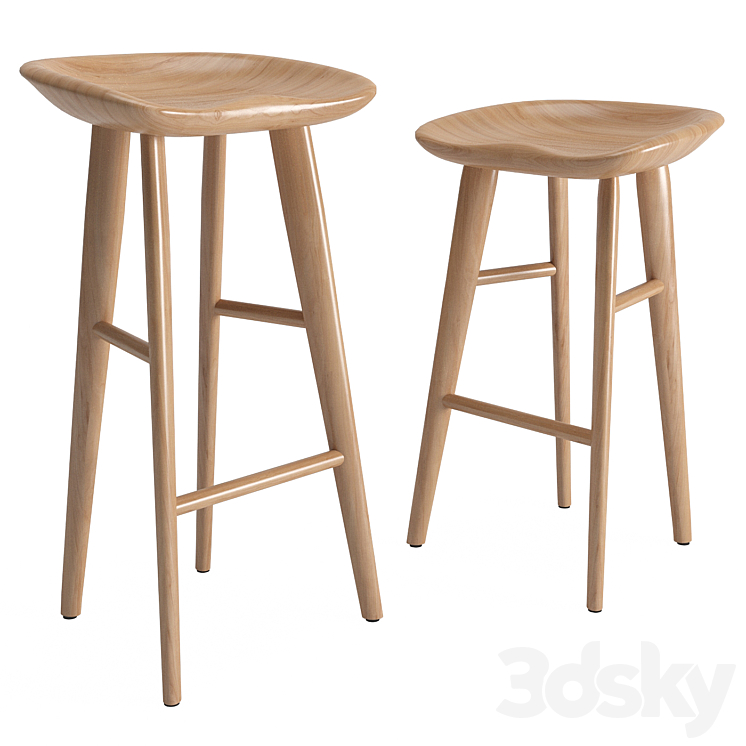 RANDLE TRACTOR COUNTER STOOL Chair 3D model
