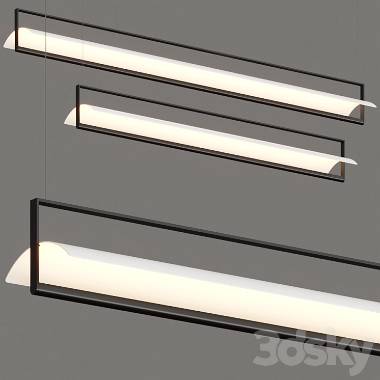 Vibia Kontur Pendant Lamps 3DS Max - thumbnail 1