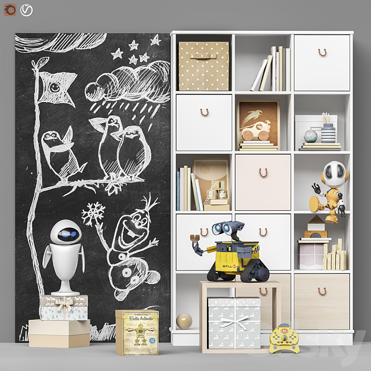 Toys and furniture set 101 3DS Max - thumbnail 1