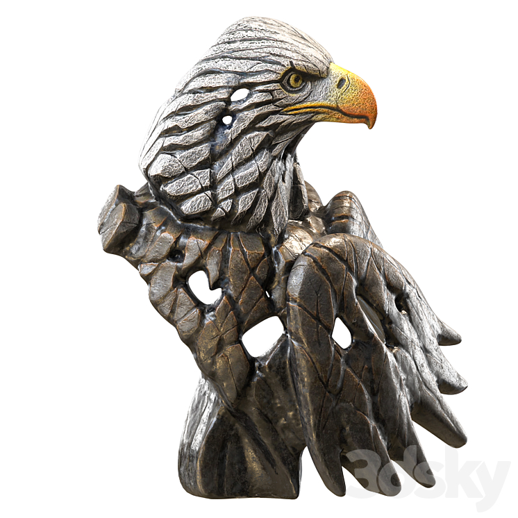 Eagle bust 3DS Max - thumbnail 2