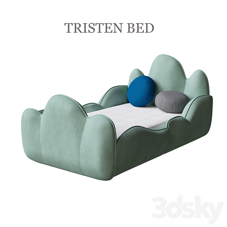 tristen bed 3DS Max - thumbnail 1