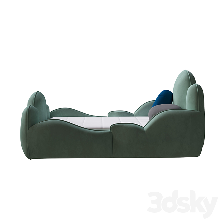 tristen bed 3DS Max - thumbnail 2
