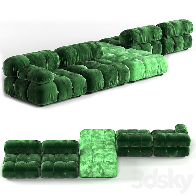 Camaleonda sofa 3DS Max - thumbnail 2