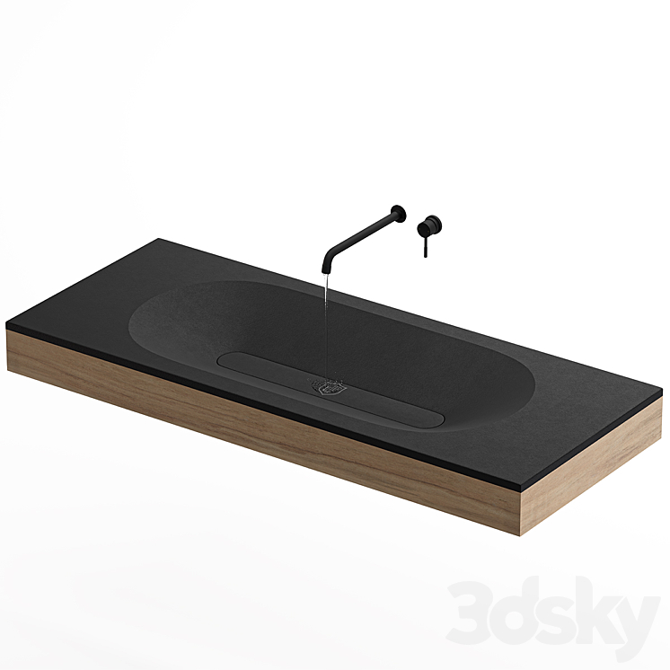 Benitier Built Sink 3DS Max - thumbnail 1