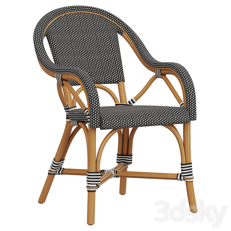 Restoration Hardware St Germain Resin Armchair Chair 3D model
