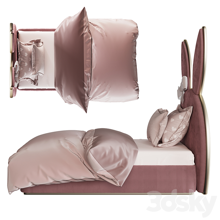 Author's bunny bed 3DS Max - thumbnail 2