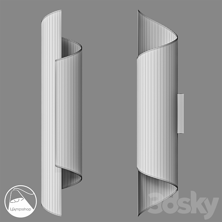 LampsShop.ru B4108 Sconce Postmodern Helix 3D Model