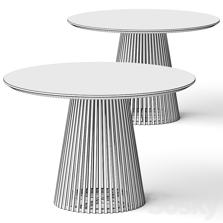 Loungelovers Luna Dining Tables 3D Model