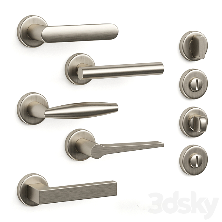 Olivari door handles 3D Model