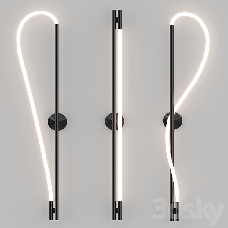 Luke Lamp Co Wall Sconce Collection 3D Model