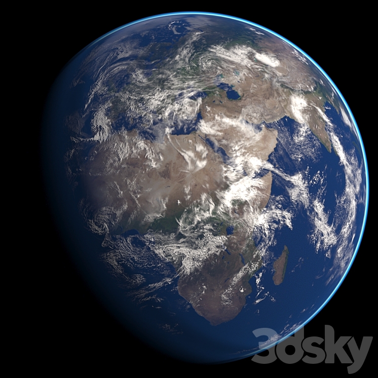 Planet Earth 3D Model