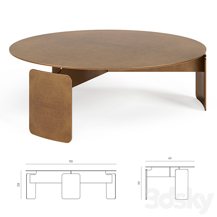 Shirudo Coffee Table 3D Model