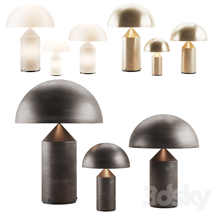007 Oluce ATOLLO table lamp 00 Free Download