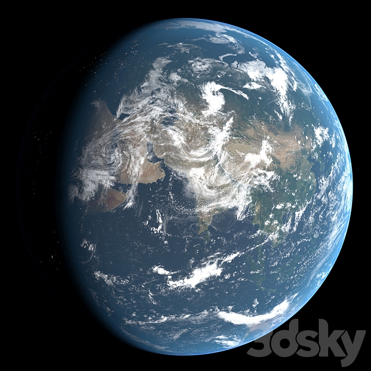 Planet Earth 21k 3DS Max Model - thumbnail 2