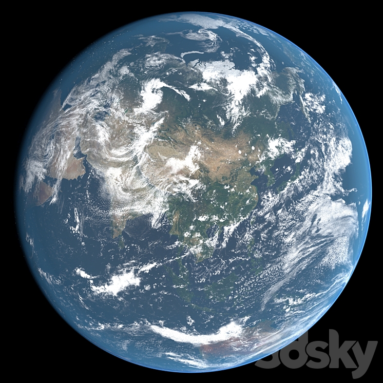 Planet Earth 21k 3DS Max Model - thumbnail 1