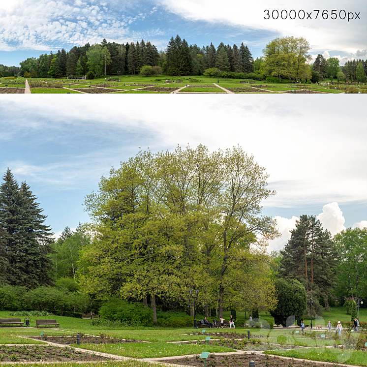 Panorama from the park v2. 30k 3D Model