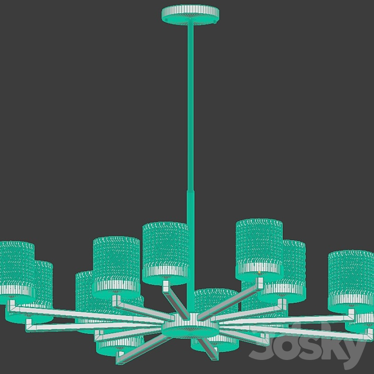 605011912 Chandelier RegenBogen Hamburg 3D Model