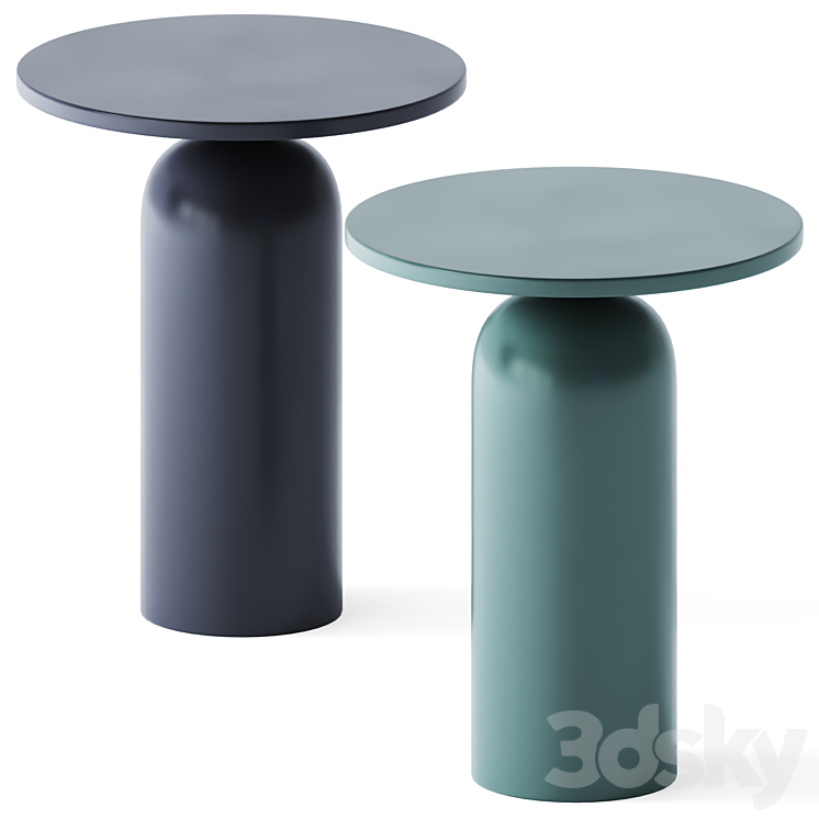 Side Table Martini by CB2 3D Model