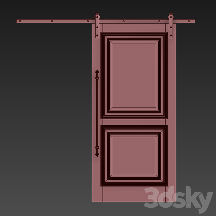 Sliding doors loft classic 3D Model
