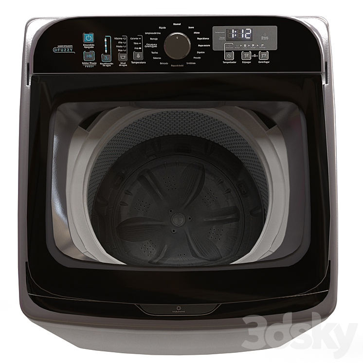 Washing machine Indurama LRI-19BLA Blanca 19KG 3DS Max - thumbnail 2