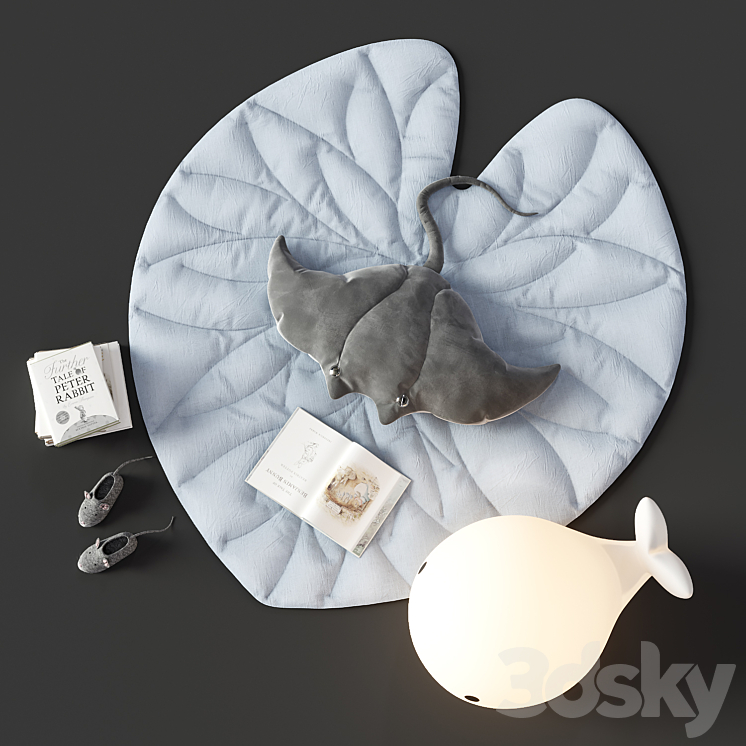 Decorative set for nursery 1 3D Model