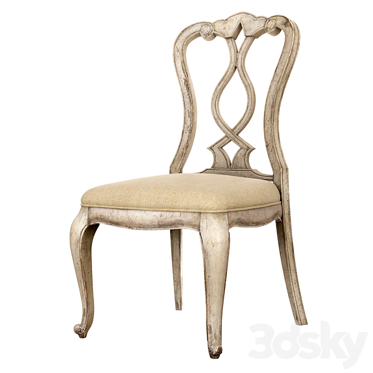Chatelet Splatback Side Chair 3DS Max - thumbnail 2