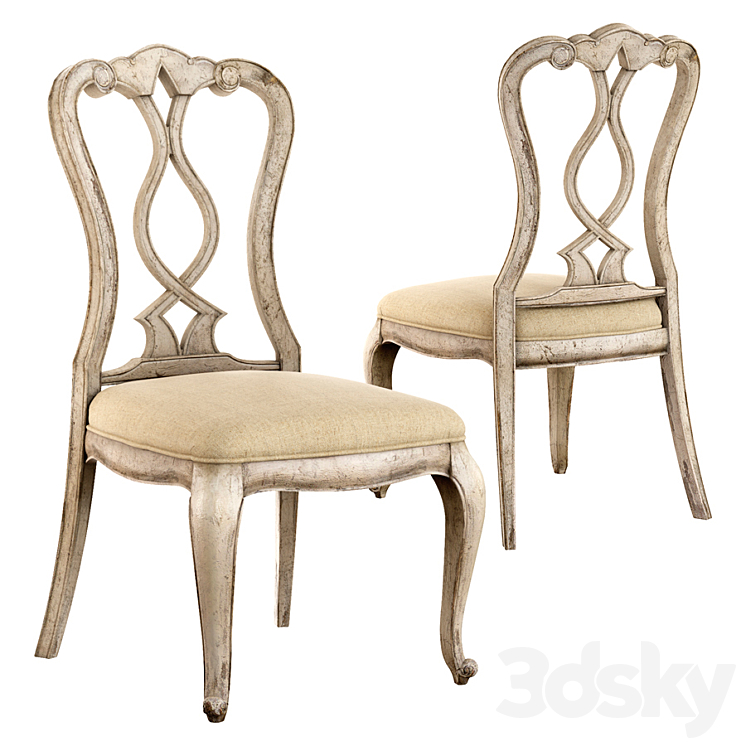 Chatelet Splatback Side Chair 3DS Max - thumbnail 1