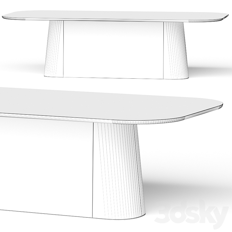 Ton POV Dining Tables 3D Model