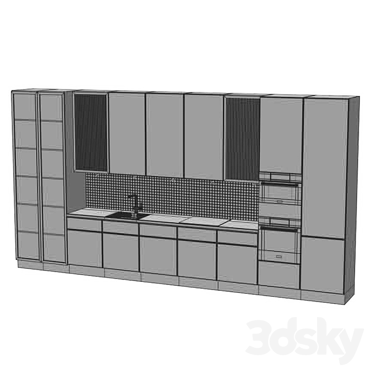 2 Kitchen 6 Kitchen 3D model
