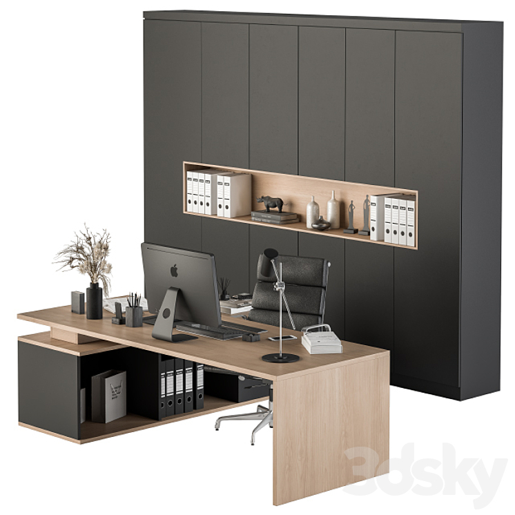 Office Furniture – Manager Set 25 3DS Max - thumbnail 1