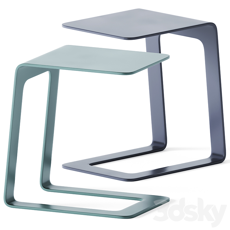 Side Table Open 32 by Manutti 3DS Max - thumbnail 2