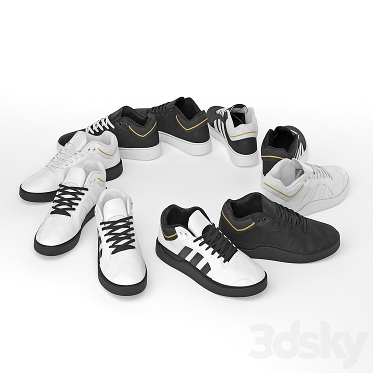 Sneakers 3DS Max - thumbnail 2