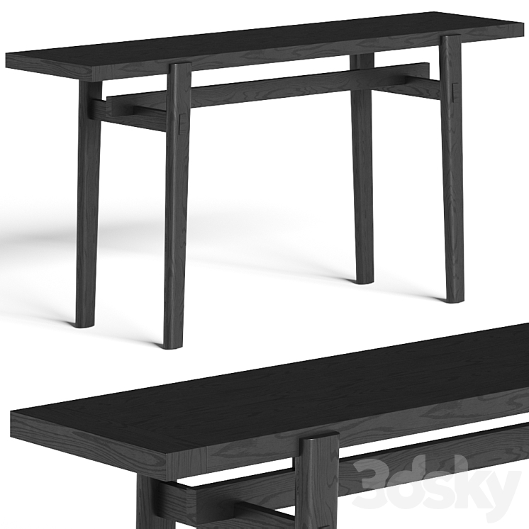 Poliform Home Hotel Console Table 3DS Max - thumbnail 1