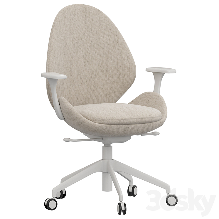 Ikea HATTEFJALL office chair 3DS Max Model - thumbnail 1