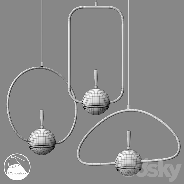 LampsShop.ru PDL2135 Pendant Limerence 3D Model