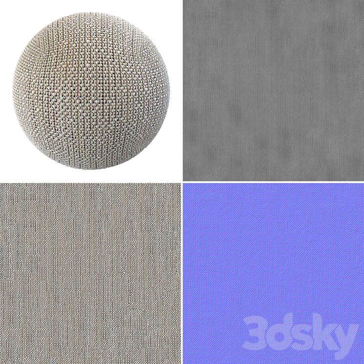 Boucle Boucle Material 3D Model