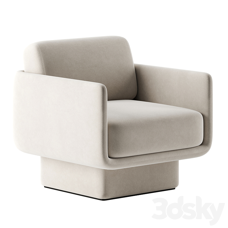 LILAS chair by Gallotti & Radice 3DS Max - thumbnail 1