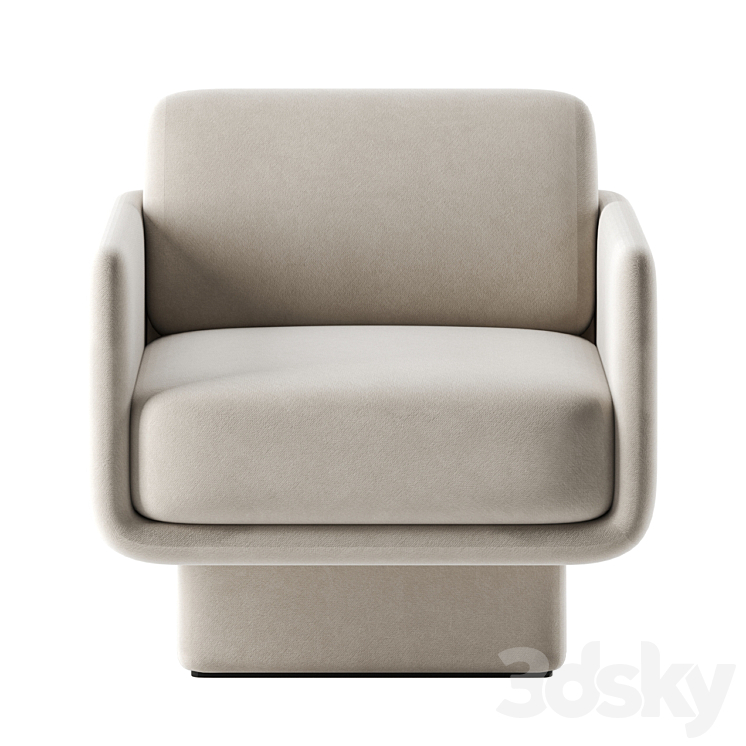 LILAS chair by Gallotti & Radice 3DS Max - thumbnail 2