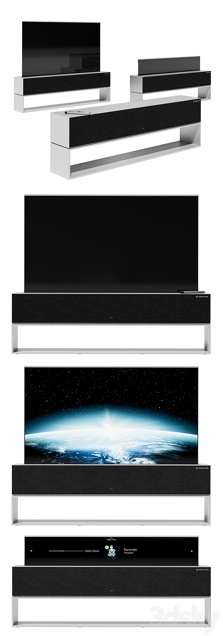 Lg Signature Oled Tv R 3D Model Free