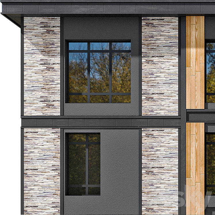 House in the Wright style 3D Model