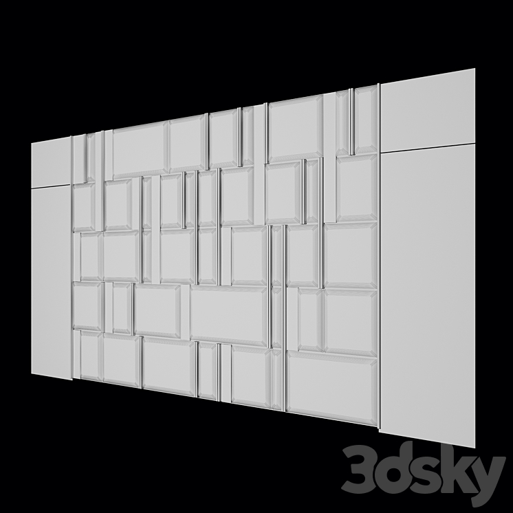 Wall Panel | Headboard 3DS Max - thumbnail 2