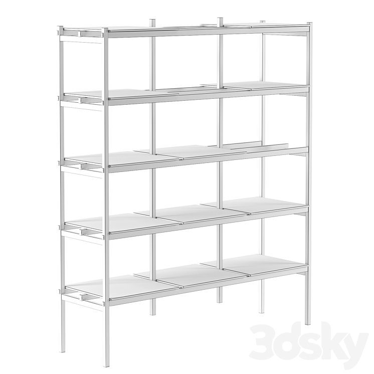 N – SS01 shelving system by KARIMOKU CASE STUDY 3DS Max - thumbnail 2