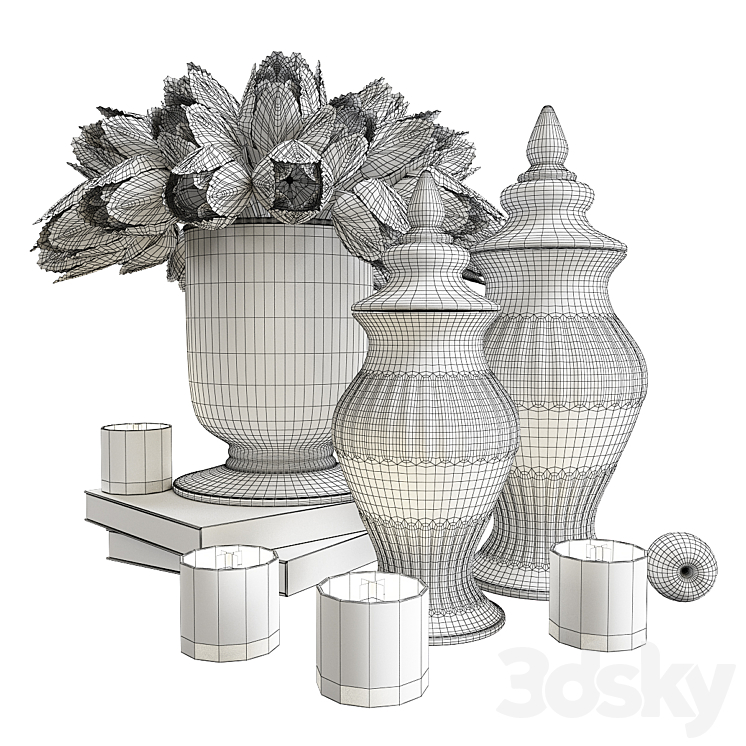 Decor for interior by Dizipro 3D Model