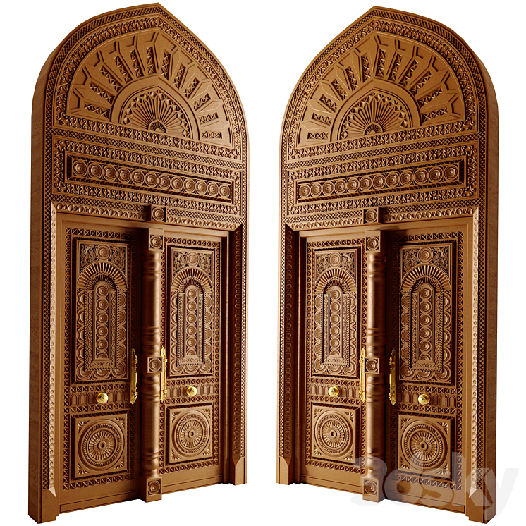 Classic Door N02 3D Model